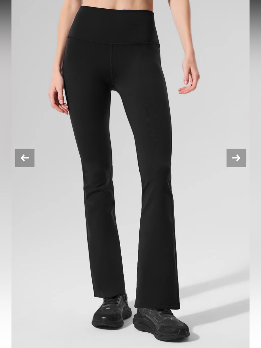 ALO High-Waist Black Flare Leggings